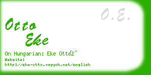 otto eke business card
